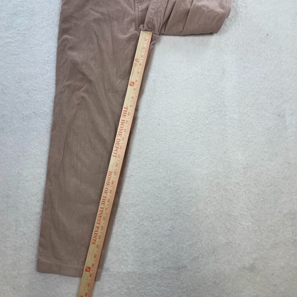 Vintage Y2K 90s Calvin Klein Tan 100% Cotton Corduroy Pants Size 12 - Picture 5 of 5
